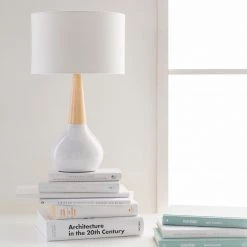 SURYA GAVIN BULB LAMP: WHITE