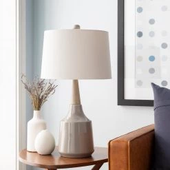 SURYA Lighting GAVIN LAMP: GRAY