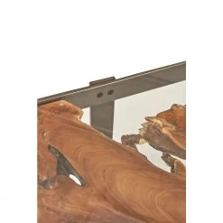 URBIA Living Room KULLEN TEAK + STEEL END TABLE