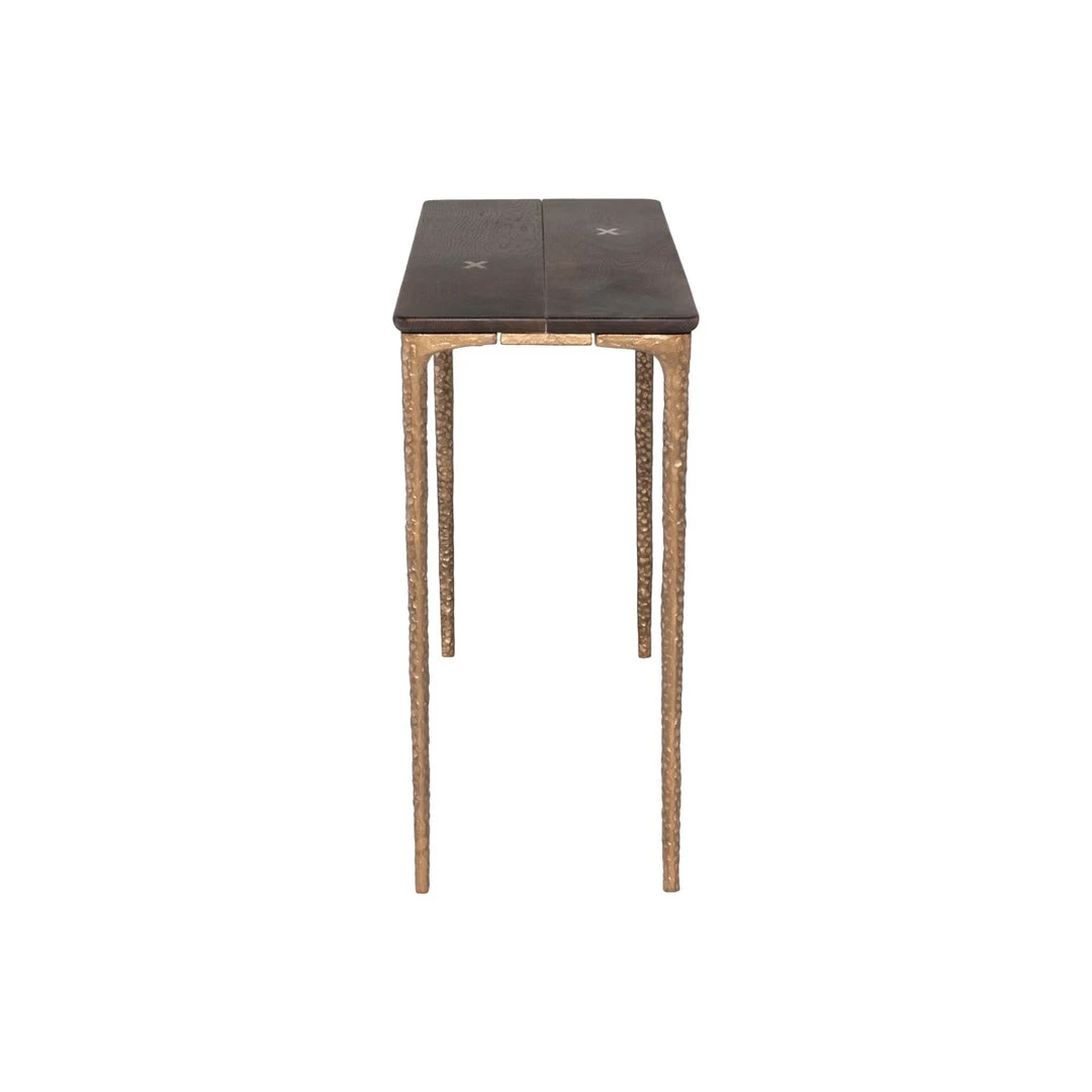 NUEVO KULU SEARED OAK CONSOLE TABLE 5 NUEVO KULU SEARED OAK CONSOLE TABLE