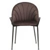 ZUO Furniture KURT BROWN VELVET DINING CHAIR