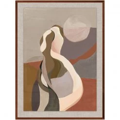 L ART "LA PAZ I" GLASS FRAMED ART