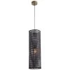 CYAN LA SELVA MATTE BLACK RATTAN PENDANT Lighting