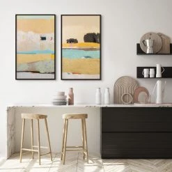 L ART Wall Art "LAKE GROVE" CANVAS ART