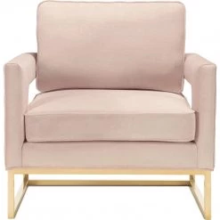 TOV Living Room LAURENT VELVET ARM CHAIR