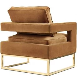 TOV Living Room LAURENT VELVET ARM CHAIR