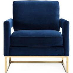 TOV Living Room LAURENT VELVET ARM CHAIR