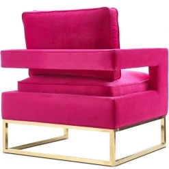 TOV Living Room LAURENT VELVET ARM CHAIR