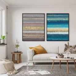 L ART "LAYERS OF TEXTURE I" CANVAS ART