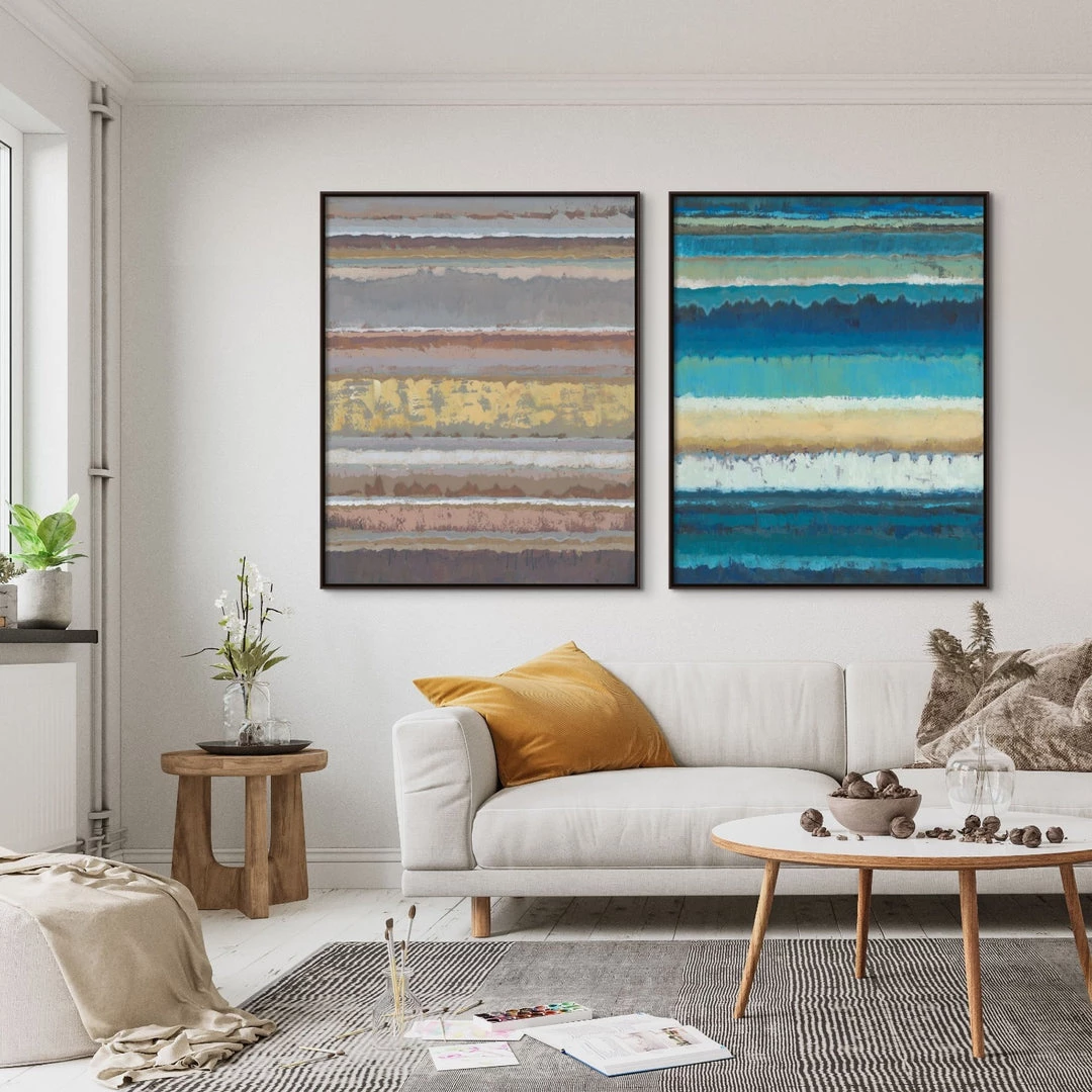 L ART "LAYERS OF TEXTURE I" CANVAS ART 2 L ART "LAYERS OF TEXTURE I" CANVAS ART