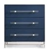 HOOKER LESSON BLUE LEATHER THREE DRAWER CHEST Furniture