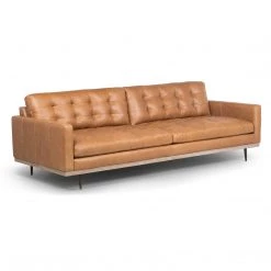 FOUR HANDS LEXI SONOMA BUTTERSCOTCH LEATHER SOFA