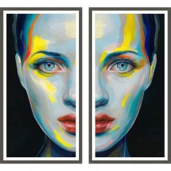 L ART "LIGHT MY WAY" GLASS FRAMED ART