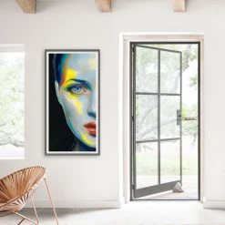 L ART "LIGHT MY WAY" GLASS FRAMED ART 7 L ART