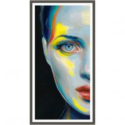 L ART "LIGHT MY WAY" GLASS FRAMED ART