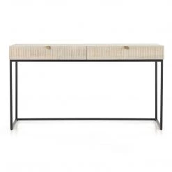 FOUR HANDS Furniture LIGHT WASH CARVED MANGO WRITING DESK