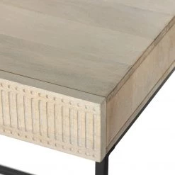 FOUR HANDS Furniture LIGHT WASH CARVED MANGO WRITING DESK 12 FOUR HANDS Furniture LIGHT WASH CARVED MANGO WRITING DESK