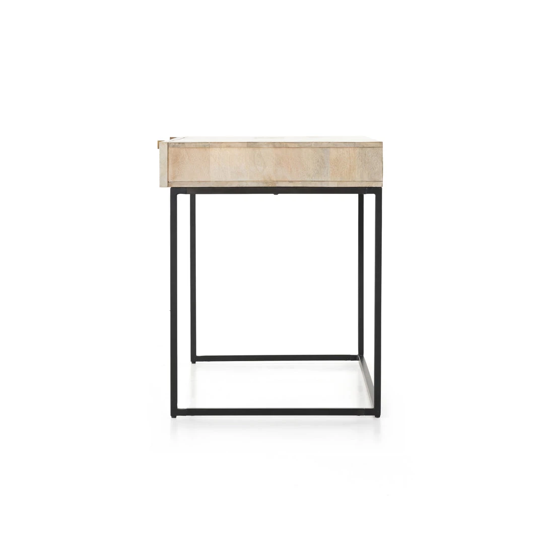 FOUR HANDS Furniture LIGHT WASH CARVED MANGO WRITING DESK 4 FOUR HANDS Furniture LIGHT WASH CARVED MANGO WRITING DESK