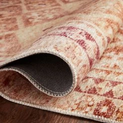 LOLOI LILAH VINTAGE PRINT FLAT RUG: SUNKIST PEACH 12 LOLOI LILAH VINTAGE PRINT FLAT RUG: SUNKIST PEACH