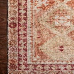 LOLOI LILAH VINTAGE PRINT FLAT RUG: SUNKIST PEACH 9 LOLOI LILAH VINTAGE PRINT FLAT RUG: SUNKIST PEACH