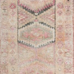LOLOI LILITH VINTAGE PRINT FLAT RUG: DUSTY ROSE