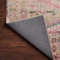 LOLOI LILITH VINTAGE PRINT FLAT RUG: DUSTY ROSE