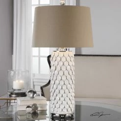 UTTERMOST Lighting LILY GLOSS WHITE CERAMIC LAMP
