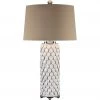 UTTERMOST Lighting LILY GLOSS WHITE CERAMIC LAMP