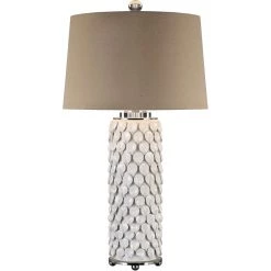 UTTERMOST Lighting LILY GLOSS WHITE CERAMIC LAMP