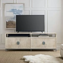 HOOKER LIMA WHITE WASH MEDIA CONSOLE Furniture