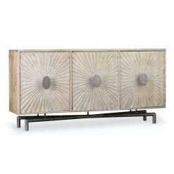 HOOKER LIMA WHITE WASH MEDIA CREDENZA