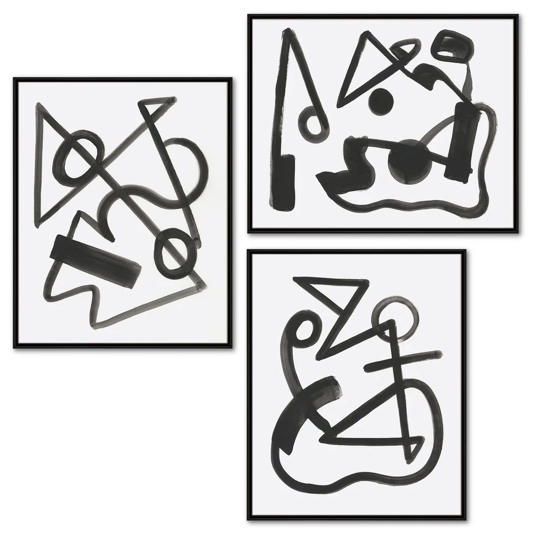 L ART "LINES IN REVERSE" CANVAS ART SERIES 1 L ART "LINES IN REVERSE" CANVAS ART SERIES