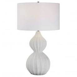 UTTERMOST LISLE WHITE MARBLE TABLE LAMP Lighting