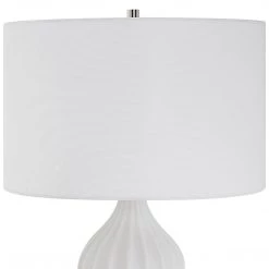 UTTERMOST LISLE WHITE MARBLE TABLE LAMP Lighting