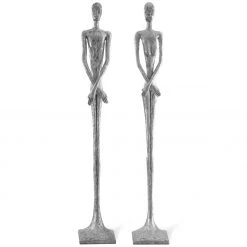 PHILLIPS COLLECTION Pillows + Decor LOYD & LOTTIE FLOOR SCULPTURES: SILVER