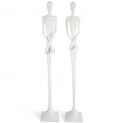 PHILLIPS COLLECTION LOYD & LOTTIE GEL COAT WHITE FLOOR SCULPTURES Pillows + Decor