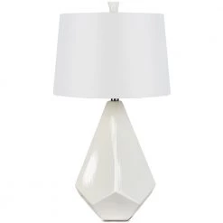 SURYA GEO LAMP: WHITE Lighting