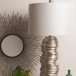 SURYA Lighting SILVER STACK LAMP
