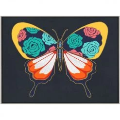 L ART "LUXE BUTTERFLY II" CANVAS ART Wall Art