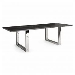 NUEVO Furniture LUXOR OXIDIZED GRAY LIVE EDGE DINING TABLE