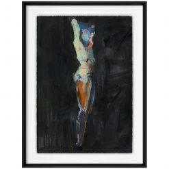 L ART "MADE WITH COLOR I" GLASS FRAMED ART