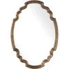 UTTERMOST Mirrors MADELEINE SHAPED OVAL MIRROR: GOLD