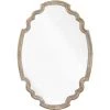 UTTERMOST Mirrors MADELEINE SHAPED OVAL MIRROR: NATURAL