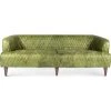 MOES Living Room MAGDELAN DIAMOND TUFTED LEATHER SOFA: GREEN