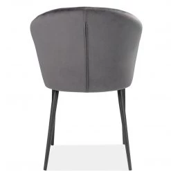 MOES MAGS CHARCOAL VELVET DINING CHAIR Kitchen + Dining