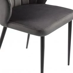MOES MAGS CHARCOAL VELVET DINING CHAIR Kitchen + Dining