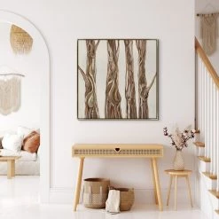 L ART "MAHOGANY" CANVAS ART