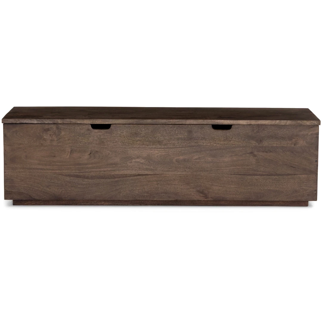 FOUR HANDS MANGO WOOD TRUNK BENCH: AGED BROWN 1 FOUR HANDS MANGO WOOD TRUNK BENCH: AGED BROWN