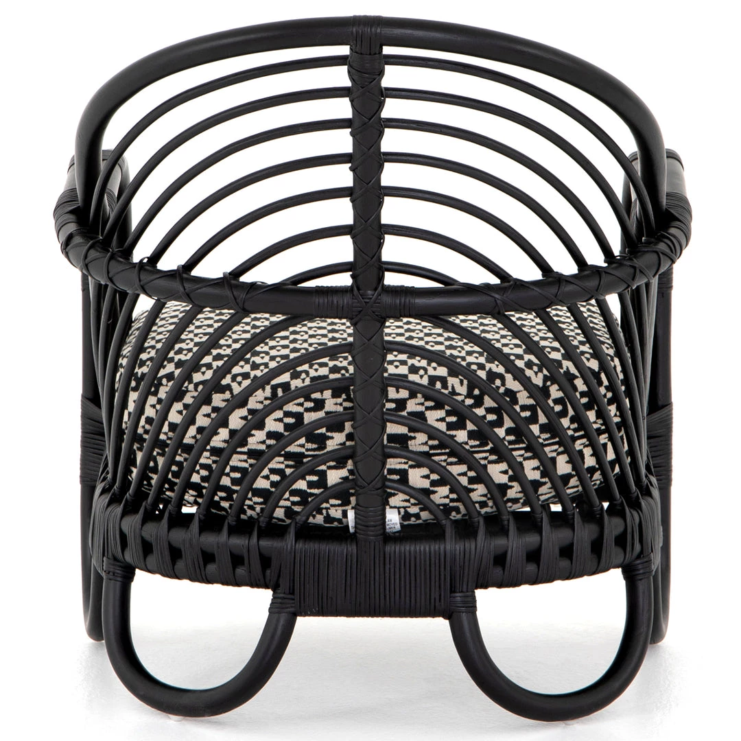 FOUR HANDS MARINA EBONY RATTAN CHAIR 4 FOUR HANDS MARINA EBONY RATTAN CHAIR