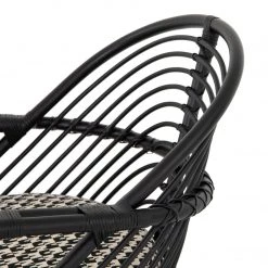 FOUR HANDS MARINA EBONY RATTAN CHAIR 24 FOUR HANDS MARINA EBONY RATTAN CHAIR